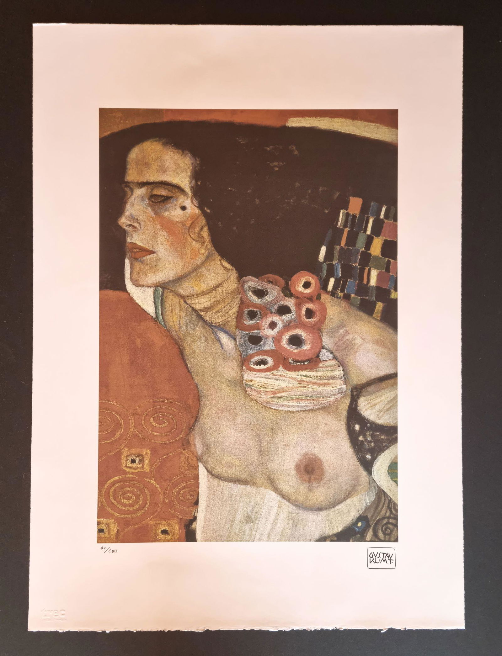 Gustav Klimt , a, 50 x 65 cm  signed lithograph , Limited (1 of 4)