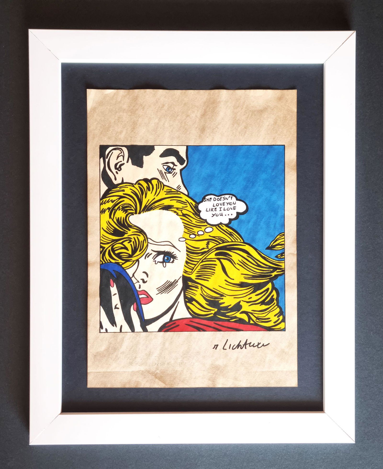 Roy Lichtenstein, SIGNED DRAWING (1 of 2)
