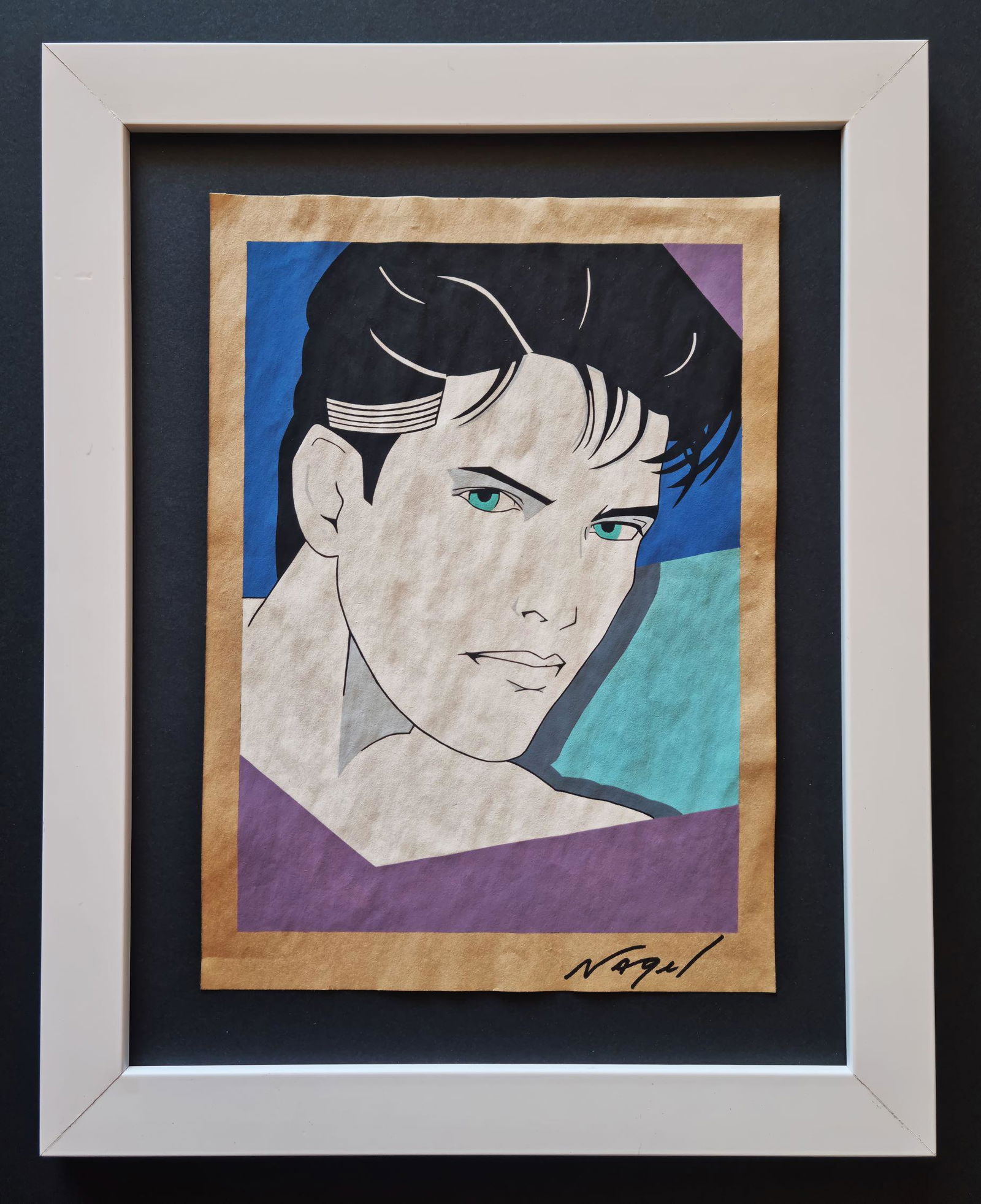 PATRICK NAGEL , hand signed drawing (1 of 2)