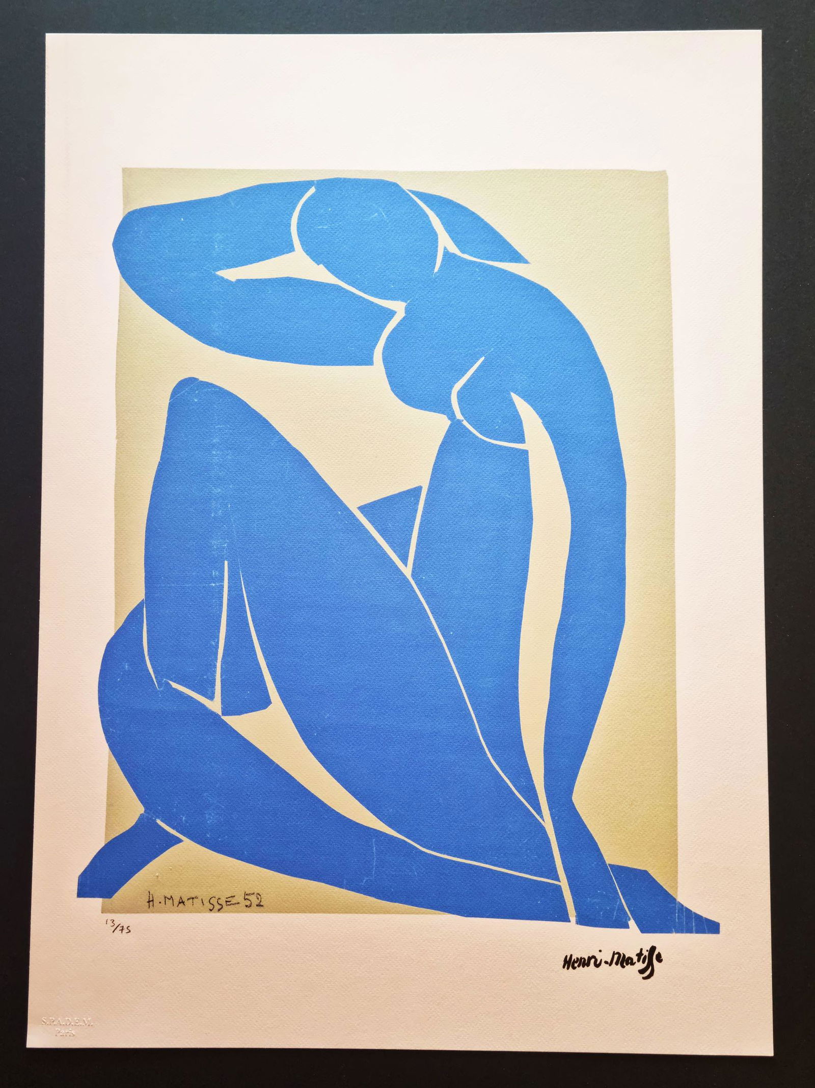 Henri MATISSE,, 50 x 70 cm, Signed, Limited (1 of 3)