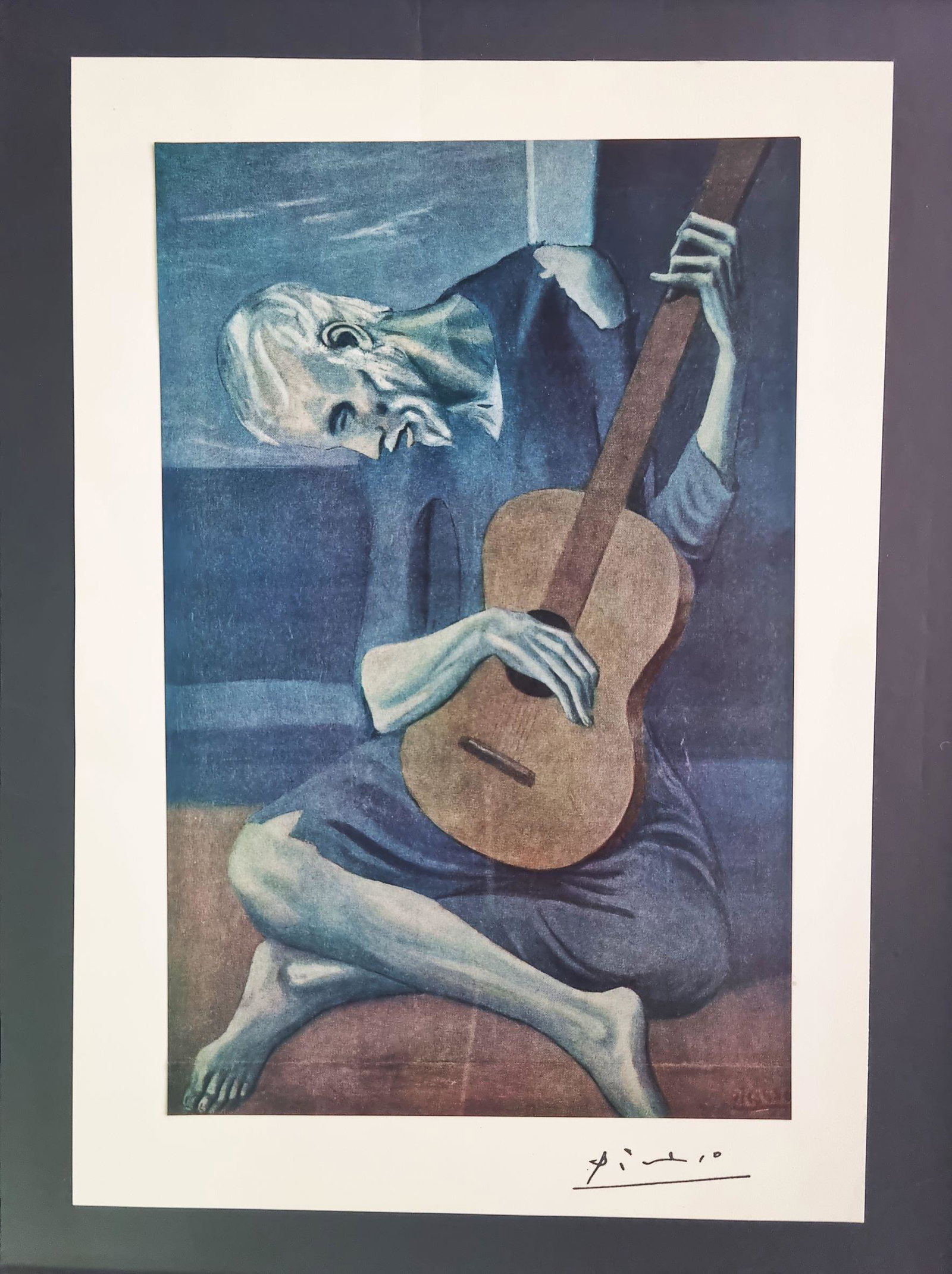 Pablo Picasso, attributed. print .signed by hand (1 of 2)