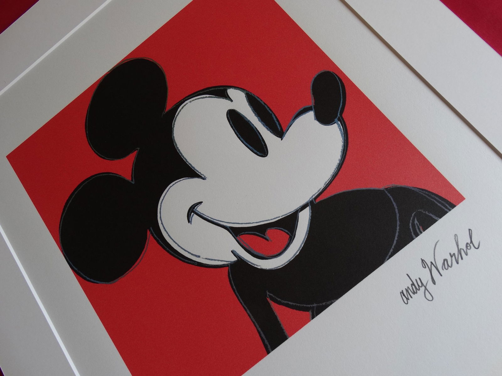 ANDY WARHOL, MICKEY MOUSE, SIGNED, NUMBERED (1 of 4)