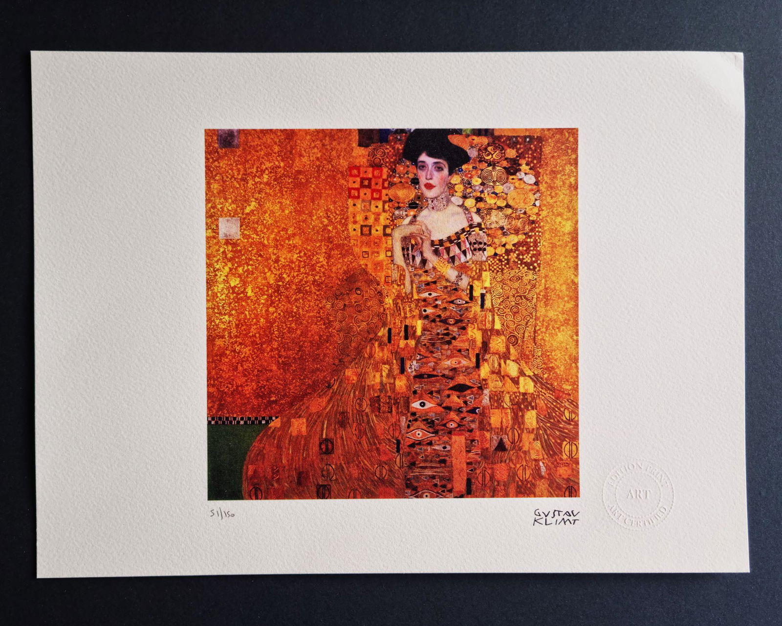 Gustav Klimt ,LITHOGRAPHIE SIGNED ,COA (1 of 5)