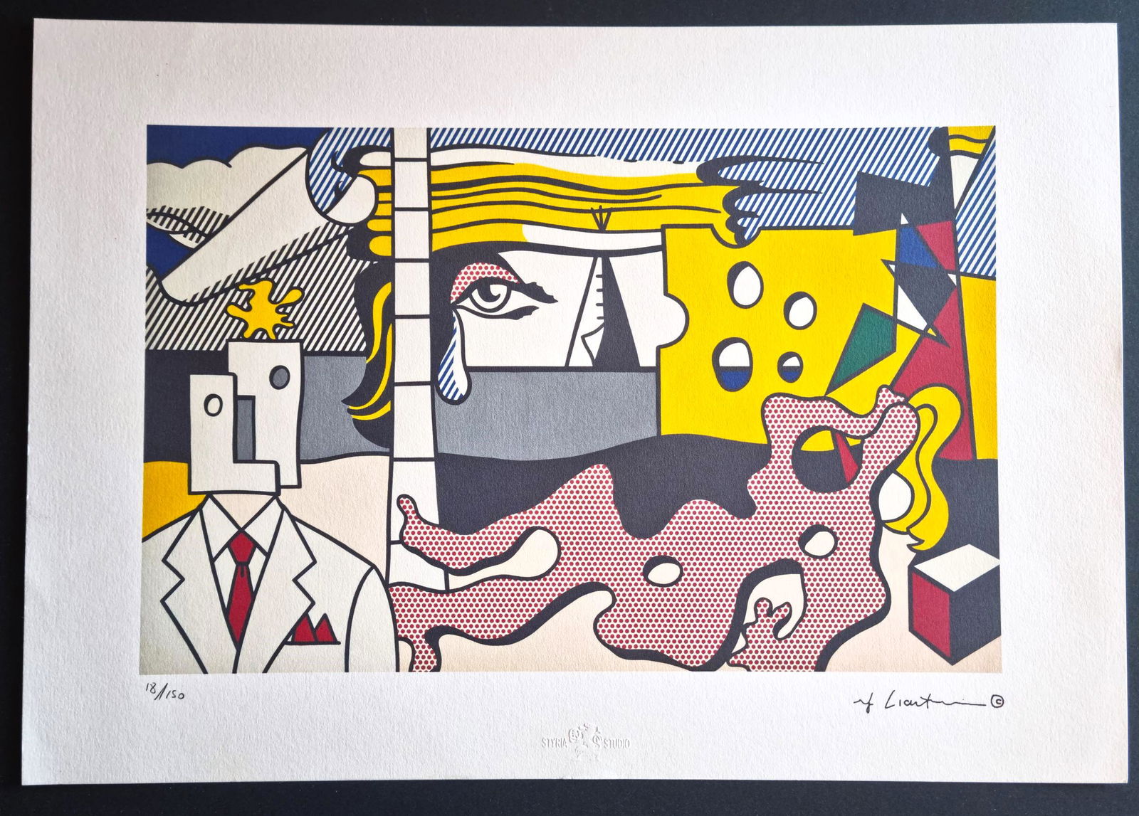 ROY LICHTENSTEIN, ORIGINAL LITHOGRAPH LIMITED EDITION (1 of 5)