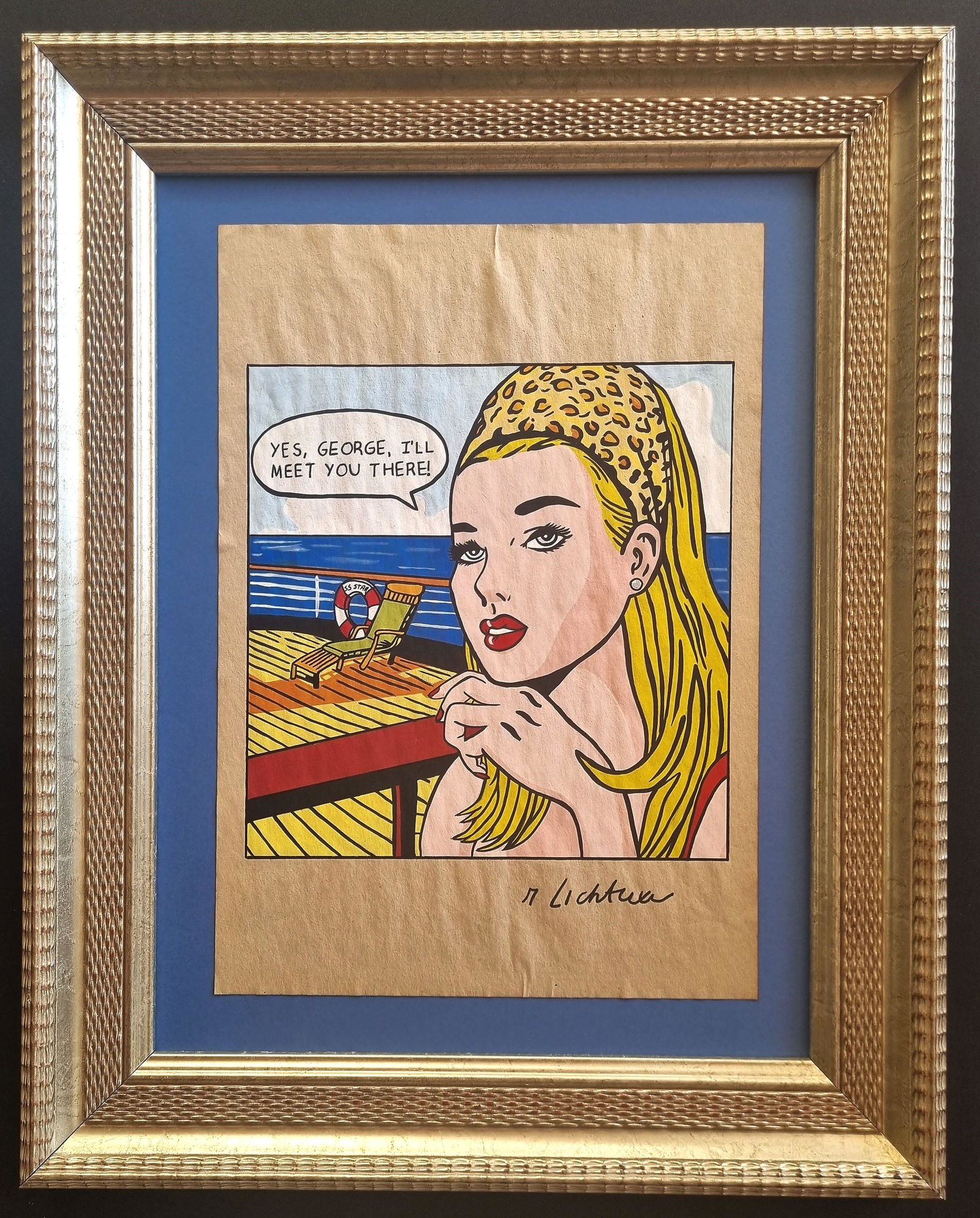 Roy Lichtenstein, SIGNED DRAWING (1 of 2)
