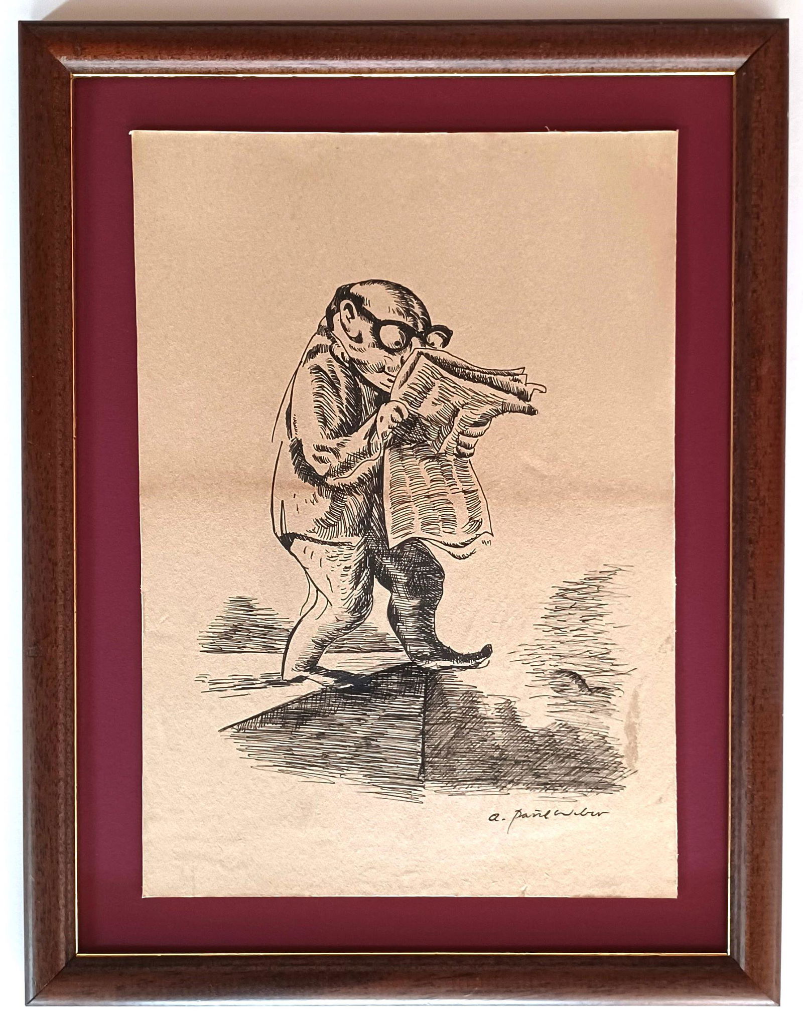 Andreas Paul Weber, drawing hand signed (1 of 2)