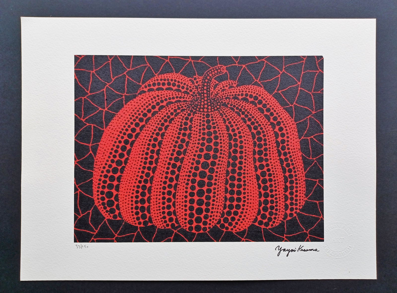 Yayoi Kusama,Lithographie Signed , numbered COA (1 of 5)