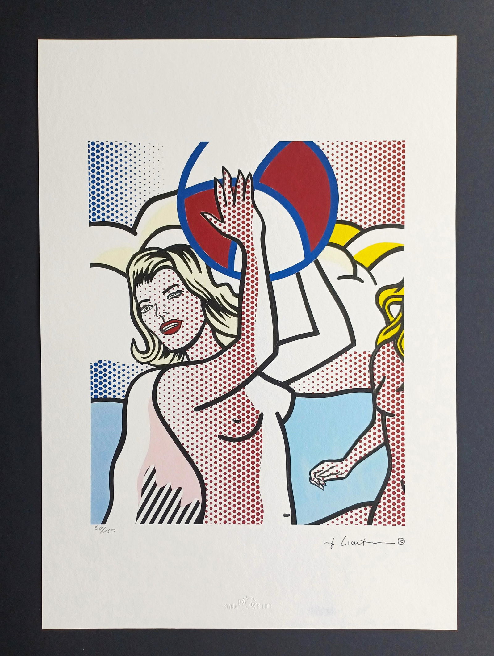 ROY LICHTENSTEIN, ORIGINAL LITHOGRAPH LIMITED EDITION (1 of 3)