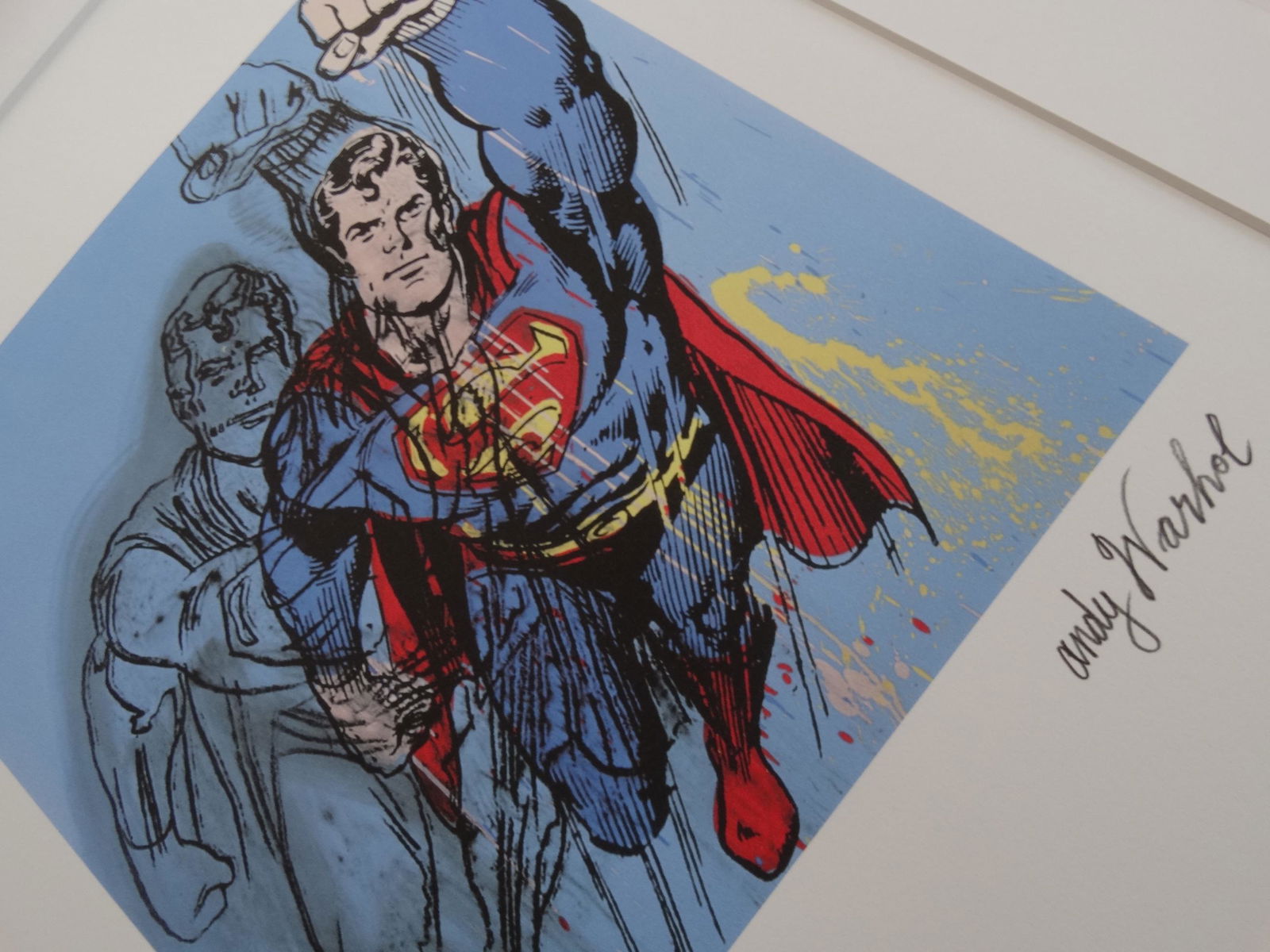 ANDY WARHOL, SUPERMAN, SIGNED, NUMBERED (1 of 5)