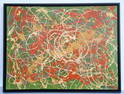 JACKSON POLLOCK , OIL ON CANVAS.