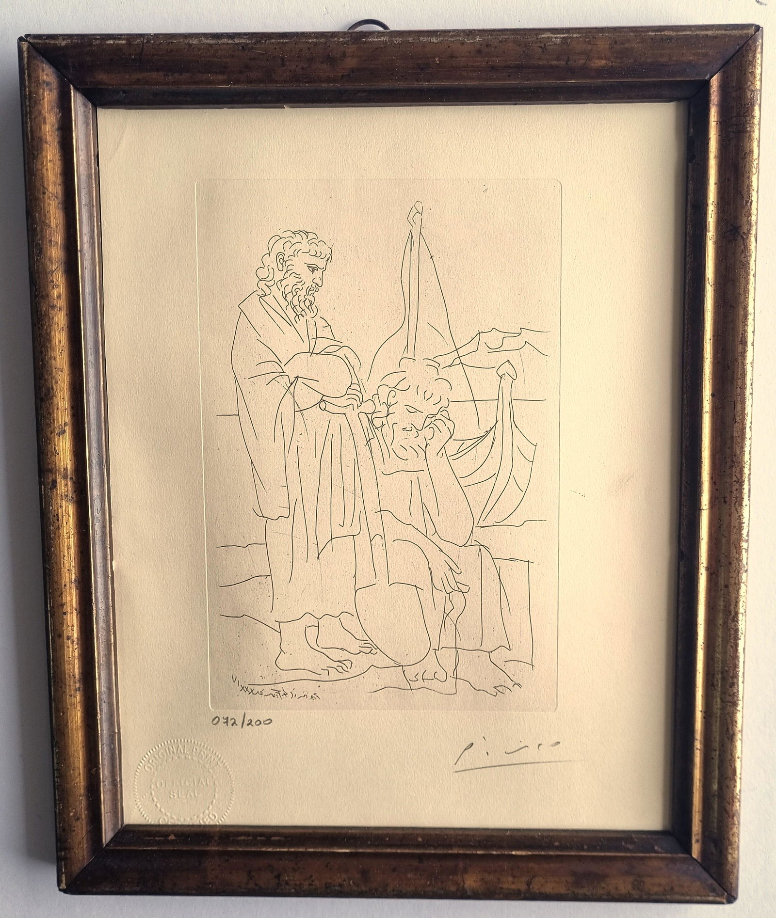 PABLO PICASSO ,ORIGINAL HAND SIGNED PRINT (1 of 6)