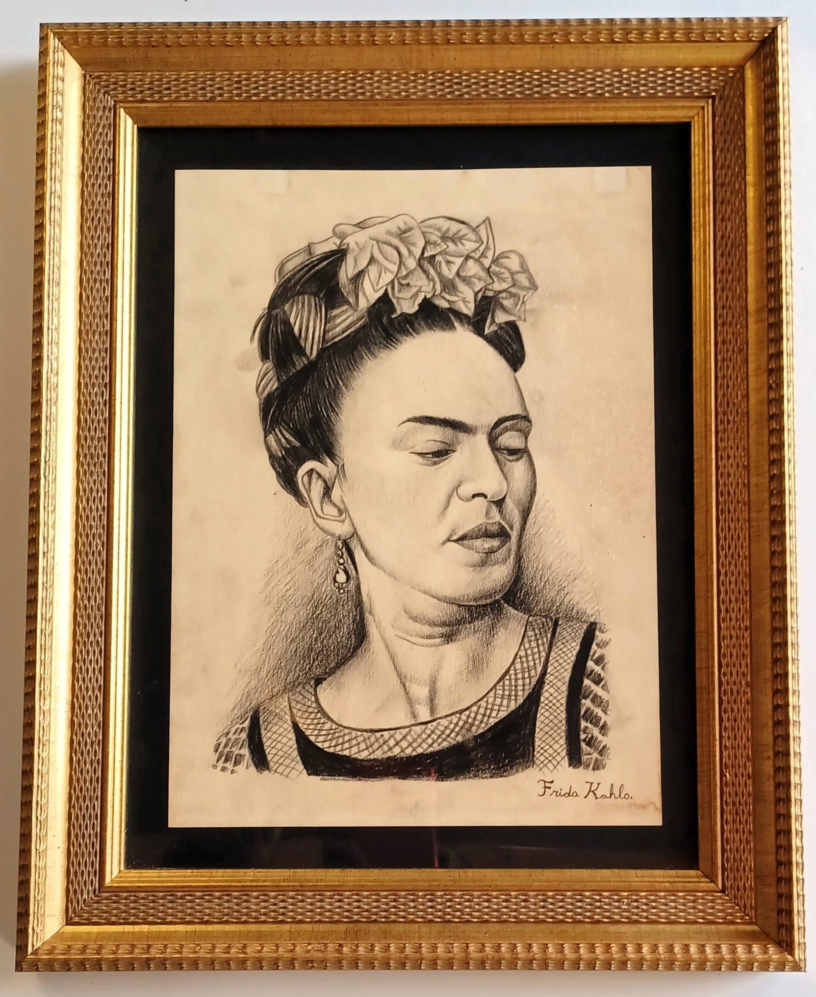 Frida Kahlo, Drawing hand signed (1 of 3)