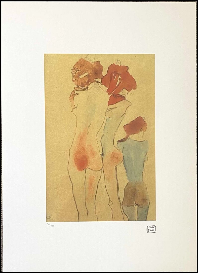 Egon Schiele 50x70 signed lithograph (1 of 5)