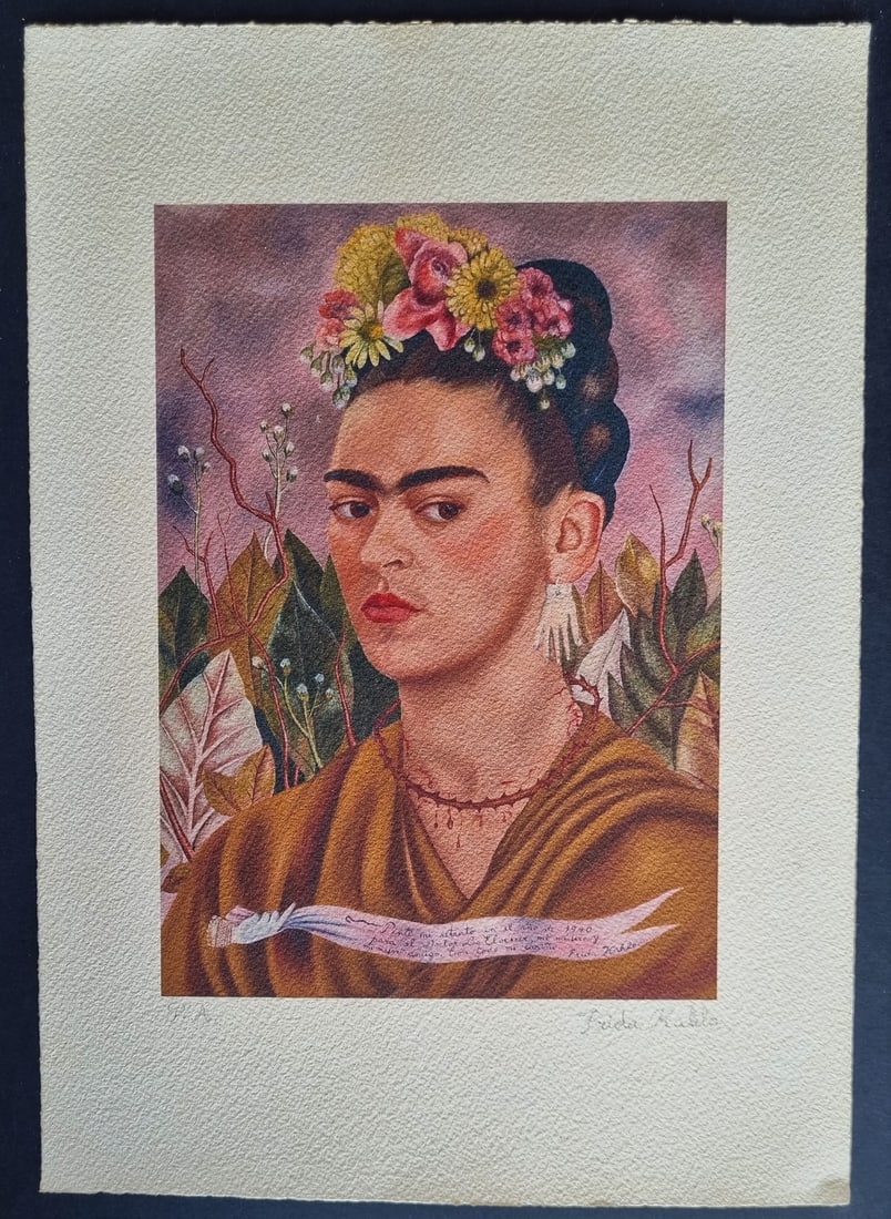 FRIDA KAHLO, Lithograph signed by hand (1 of 3)