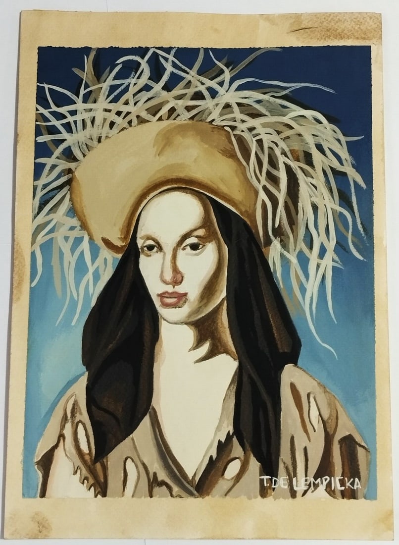 Tamara Lempicka- drawing hand signed (1 of 2)