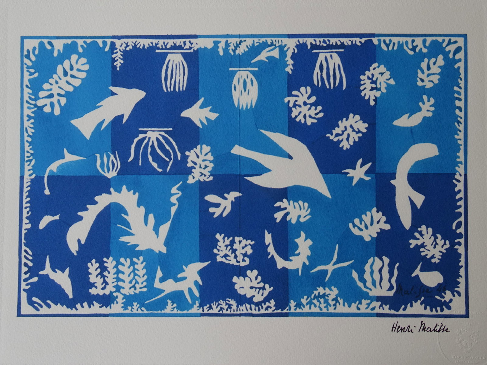 Henri Matisse: Henri Matisse 38x28cm, embossed sealVery good condition