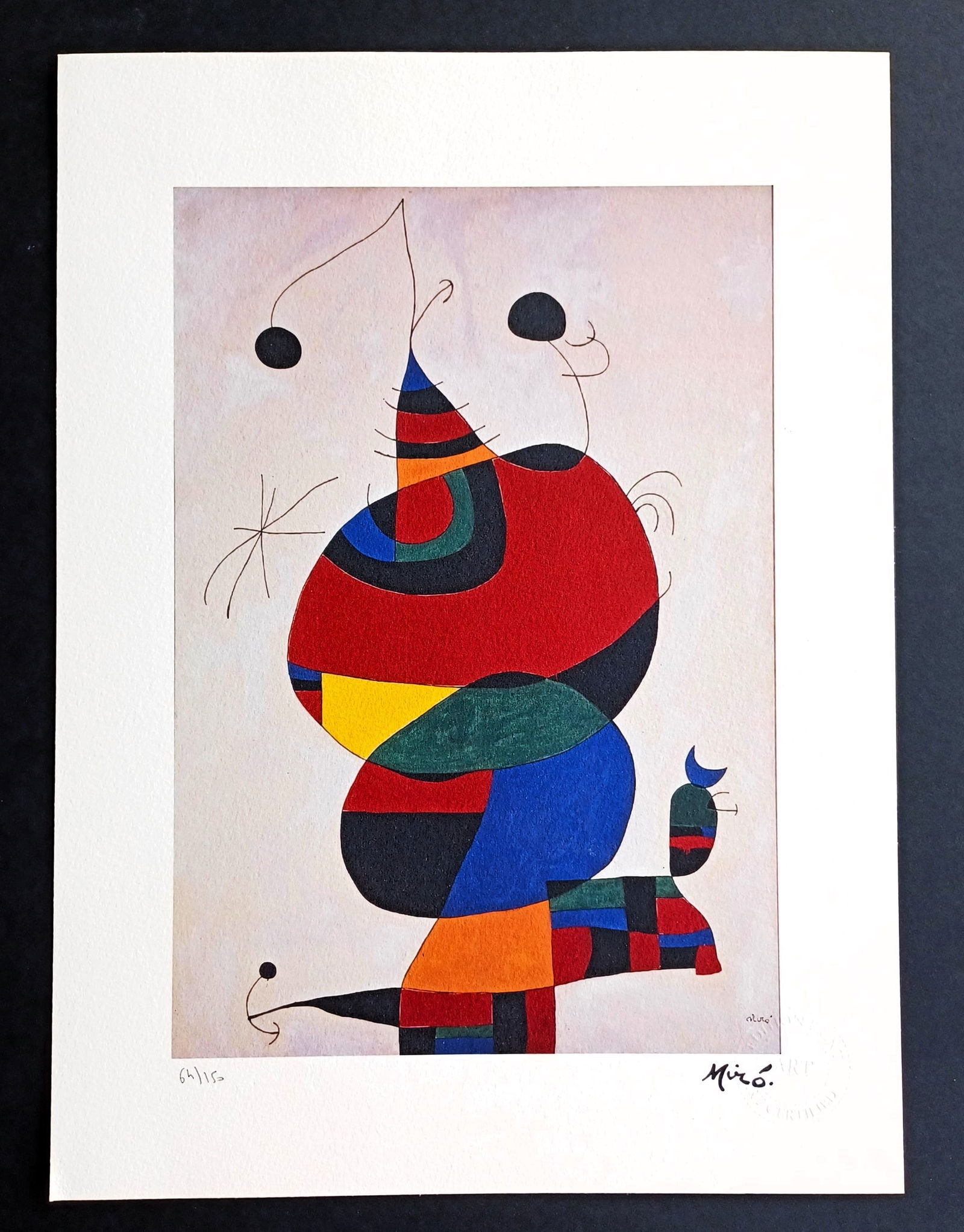 Joan Miro ,LITHOGRAPHIE SIGNED ,COA (1 of 5)