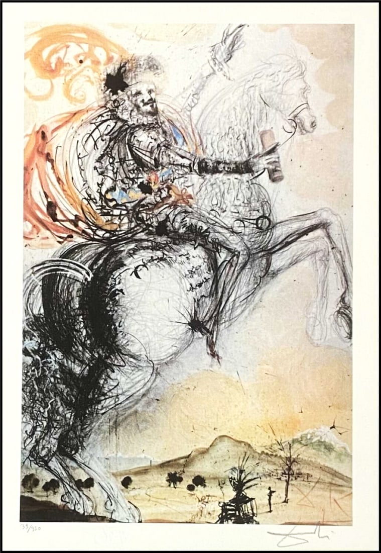 Salvador Dali Lithograph signed by hand, paper 300 gm (1 of 5)