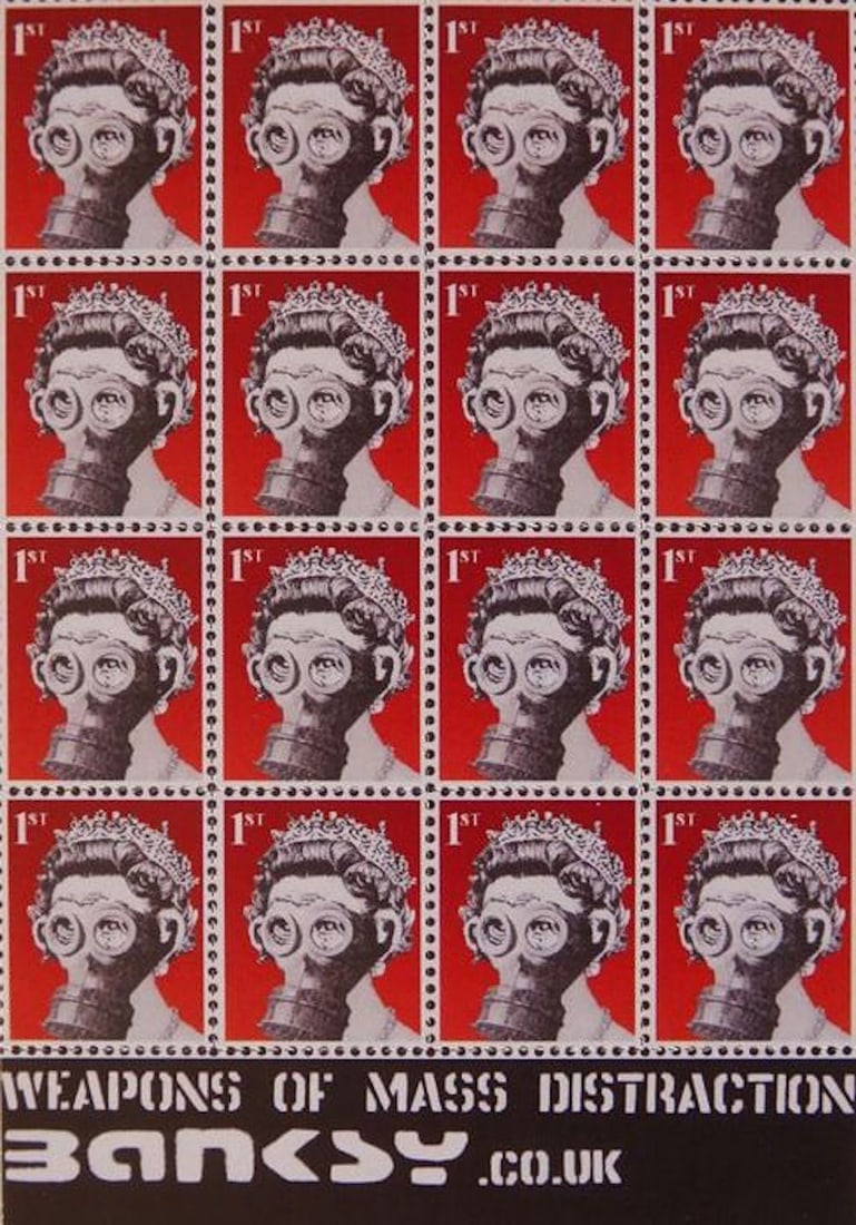 BANKSY ORIGINAL 'WEAPONS OF MASS DISTRACTION' 2001 (1 of 10)