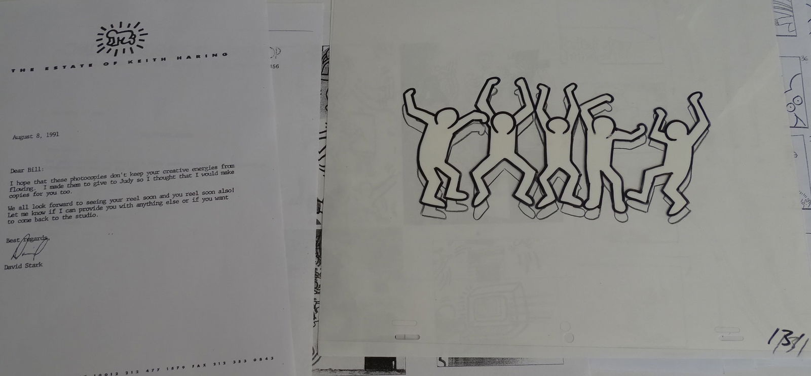 Keith Haring - Original drawing, hand painted (1 of 7)