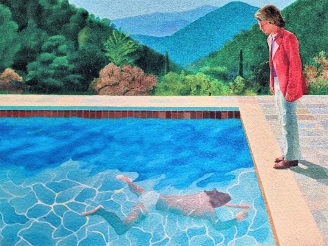 David Hockney ,Lithographie Signed , numbered COA (1 of 5)