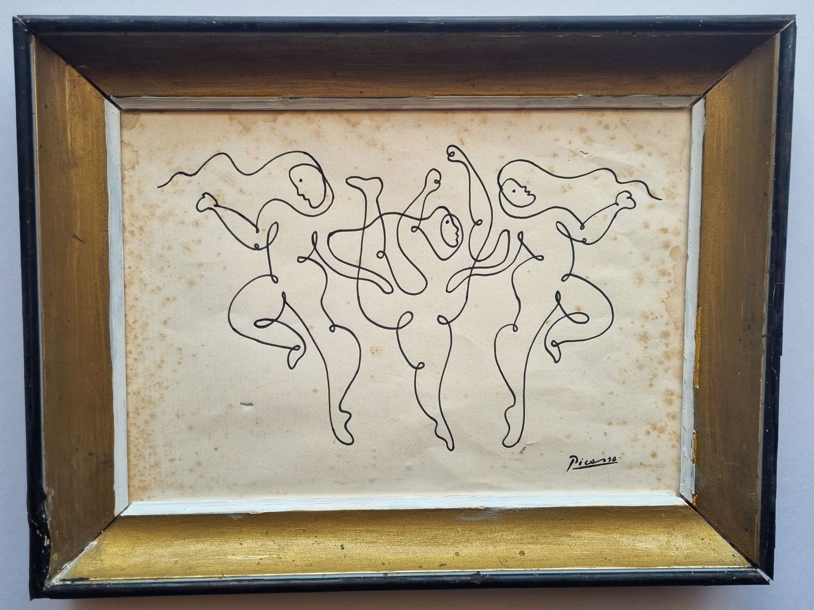 Pablo Picasso , hand drawing and signed (1 of 1)