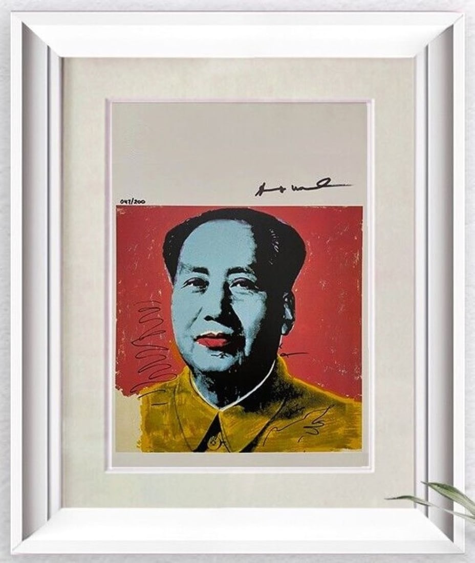 Andy Warhol Original. Hand signed lithograph with COA and appraisal of $3500 (1 of 6)