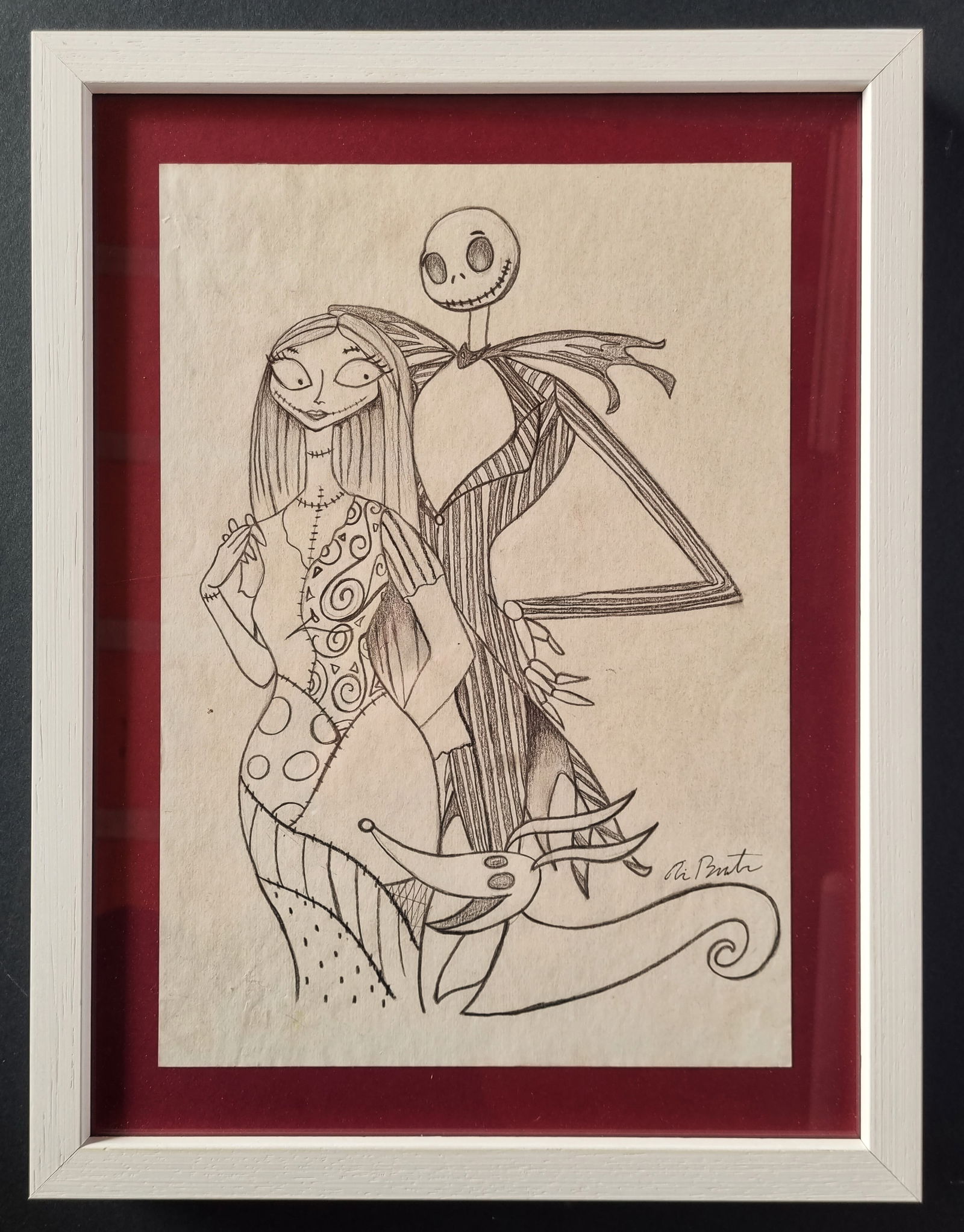 Tim Burton. Drawing- hand signed, Dimensions: 33 x 23 cm (1 of 1)