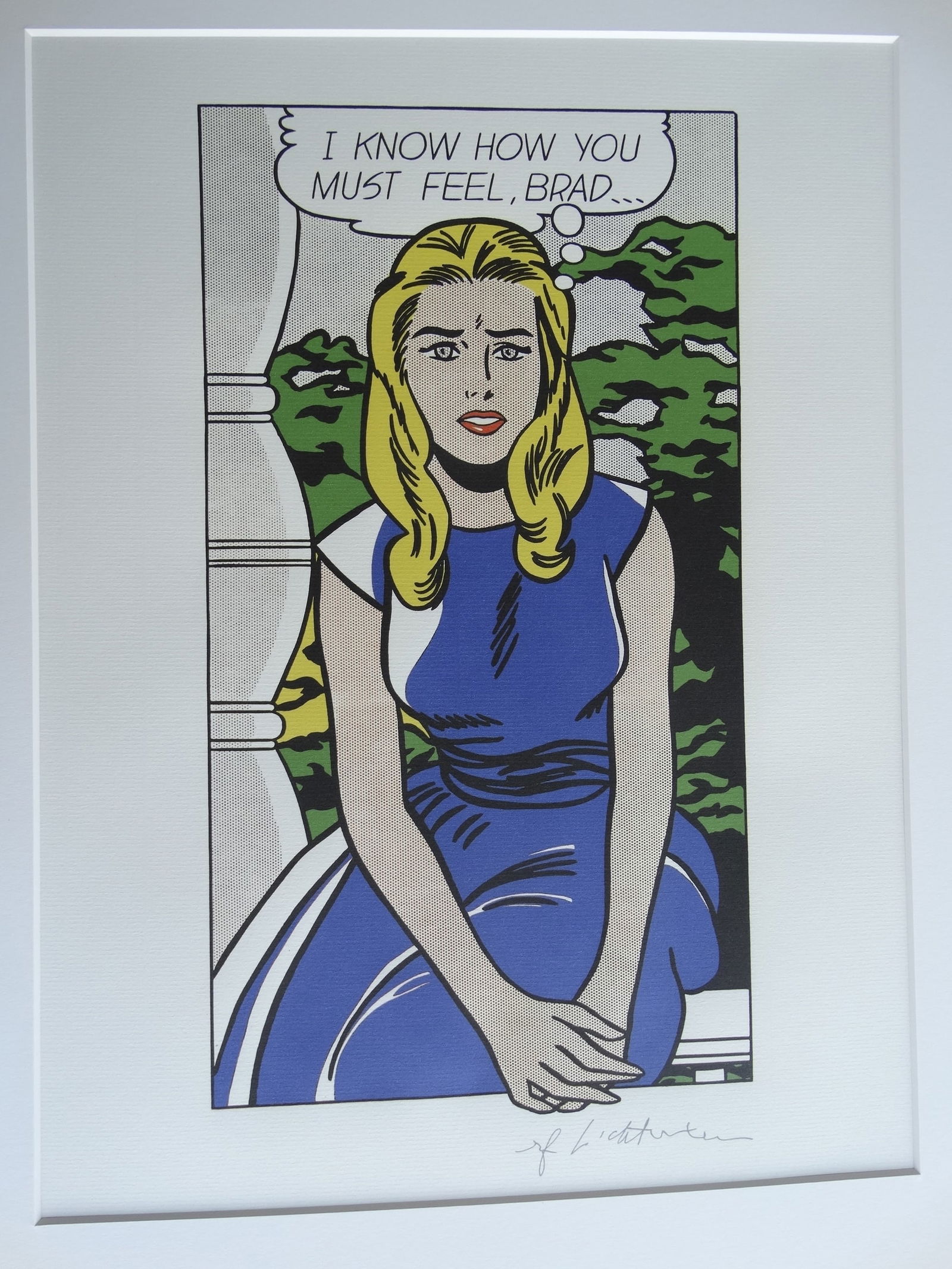 ROY LICHTENSTEIN: Roy Lichtenstein, 50x40cm, signed in print. Shipping and removal of goods: Novartia offers IN-HOUSE shipping. All property is to be packed, shipped or transported at the risk and expense of the purcha