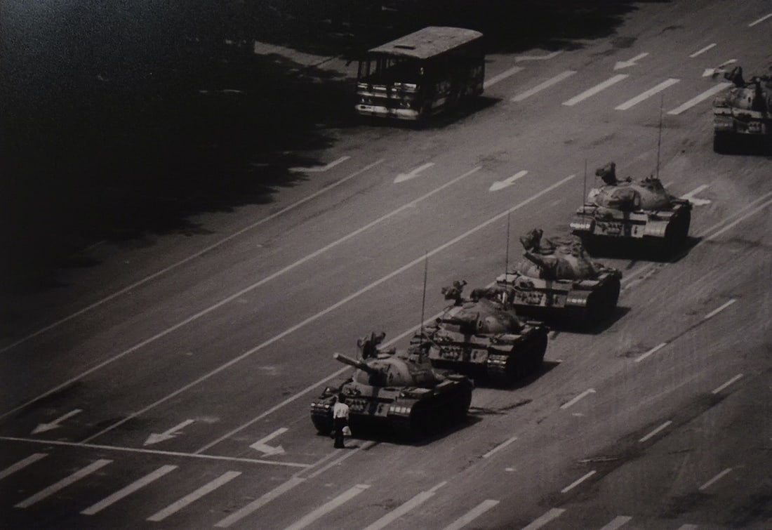 Stuart Franklin, hand signed, The Tank Man. Tiananmen Square, Beijing, 1989 (1 of 3)