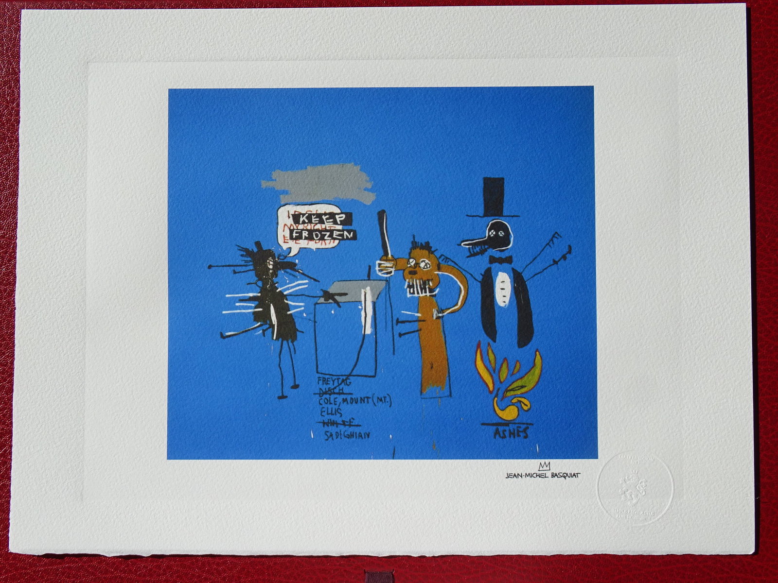 Jean-Michel Basquiat: Basquiat 38x28cm, embossed sealVery good condition