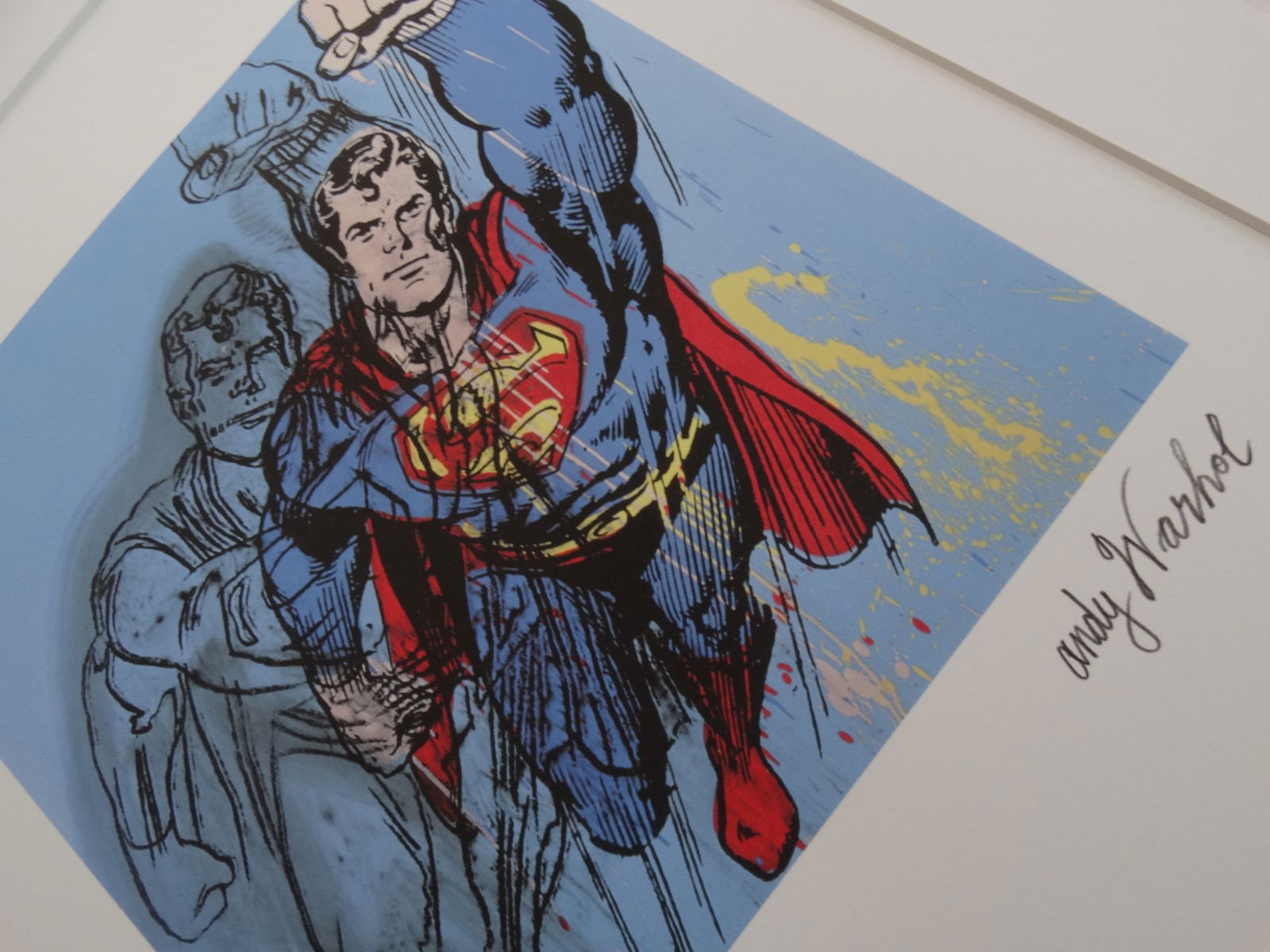 ANDY WARHOL, SUPERMAN, SIGNED, NUMBERED (1 of 5)