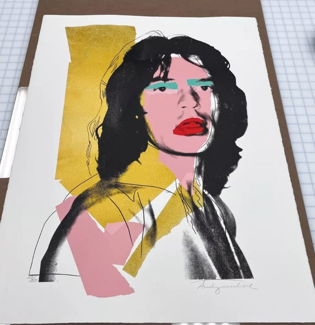 Andy Warhol Mick Jagger 143 print, Signed Ltd.ed Numbered - 1975 NYC (1 of 6)
