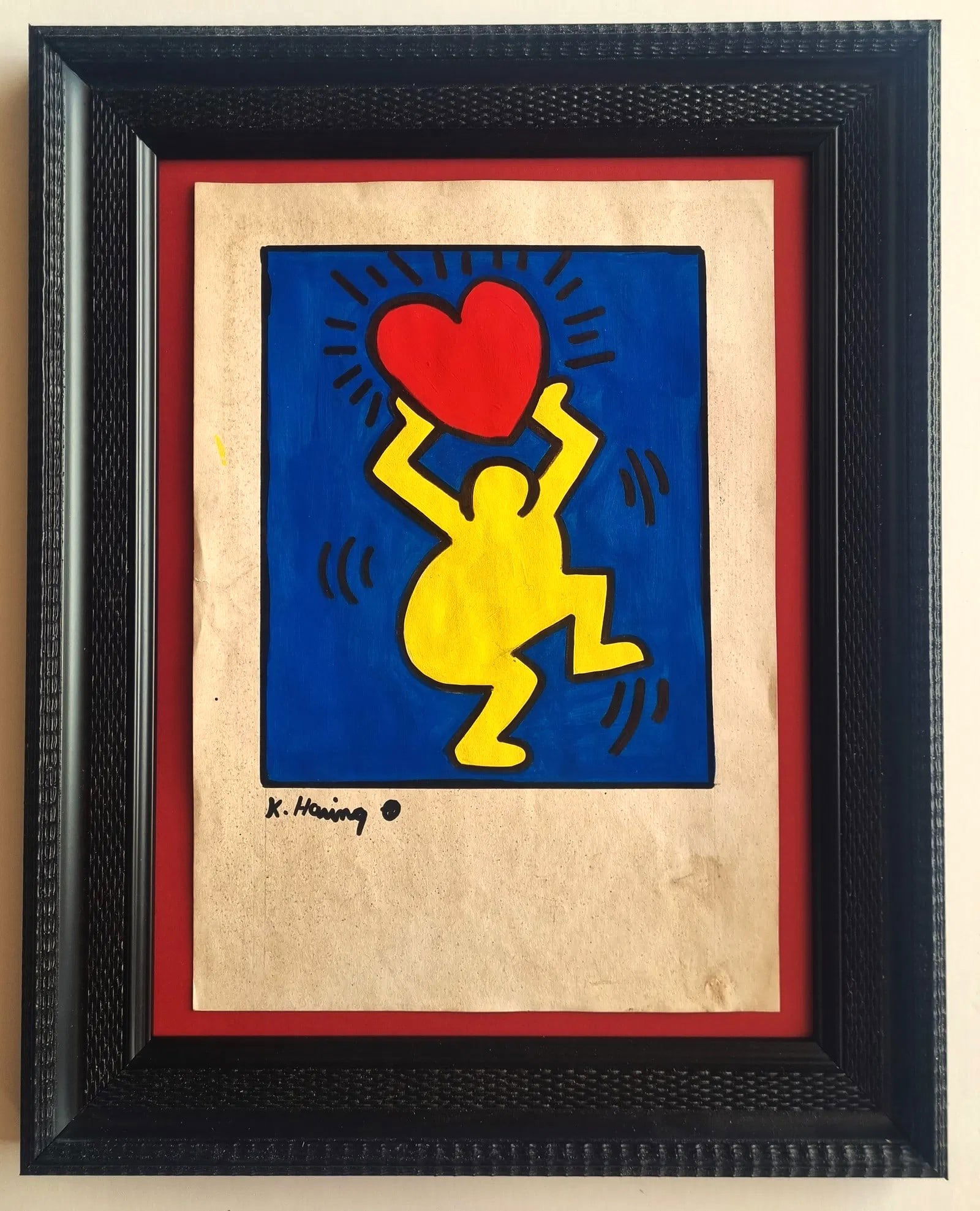 KEITH HARING, SIGNED DRAWING (1 of 2)