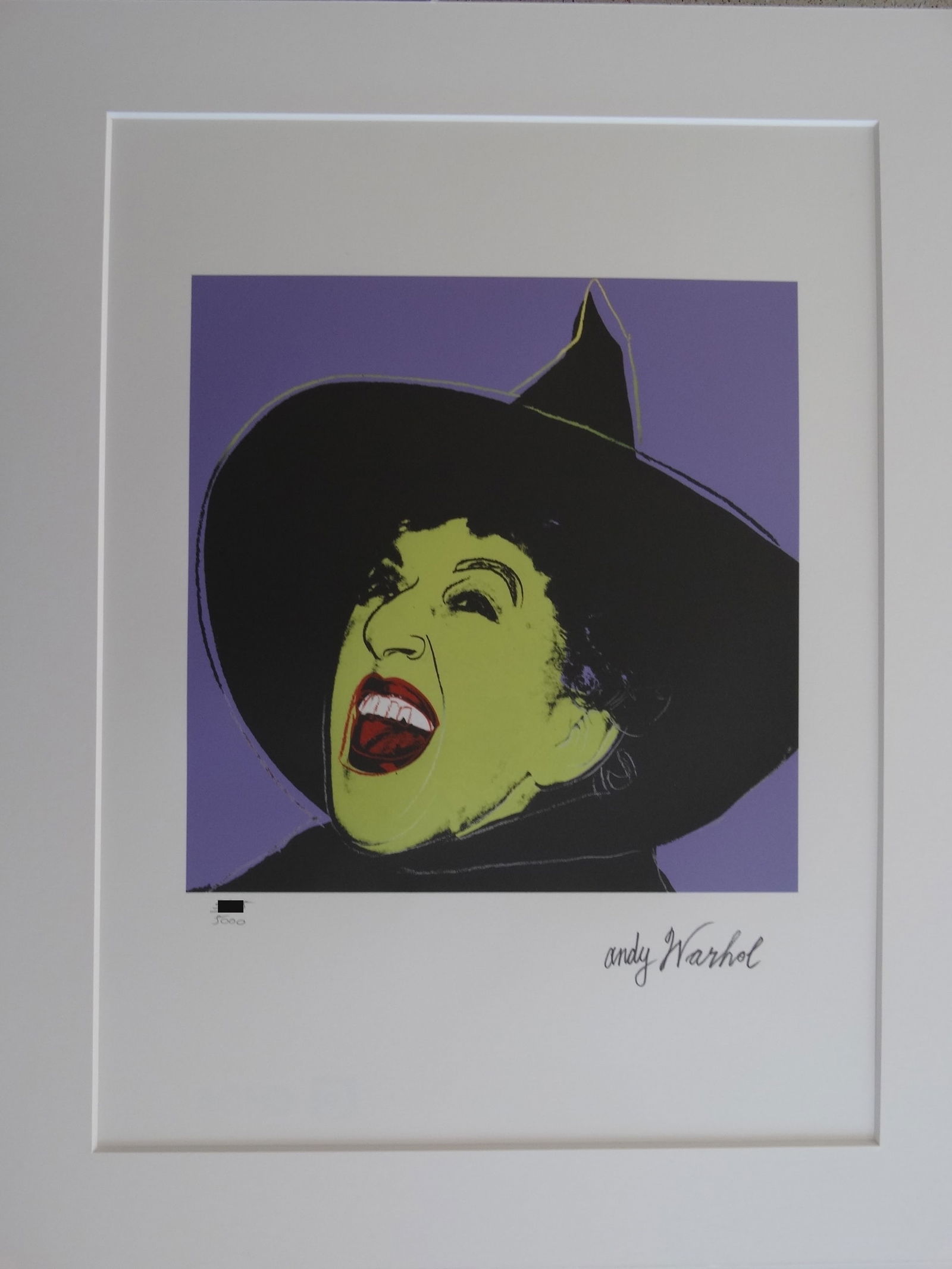 ANDY WARHOL, SIGNED, NUMBERED (1 of 2)