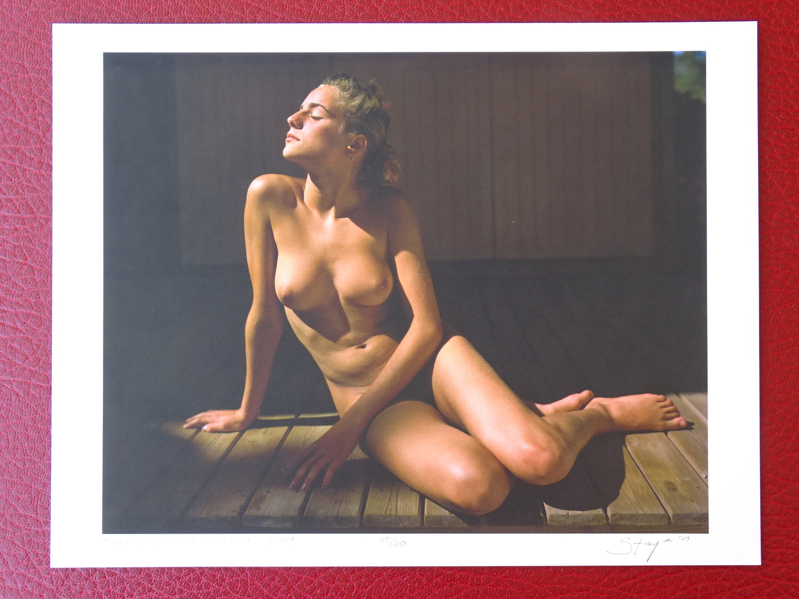 Jock Sturges, photograph- Hand signed -numbered: Jock Sturges, hand signed and hand numbered photogrpah, embossed seal, approx 28x21cm