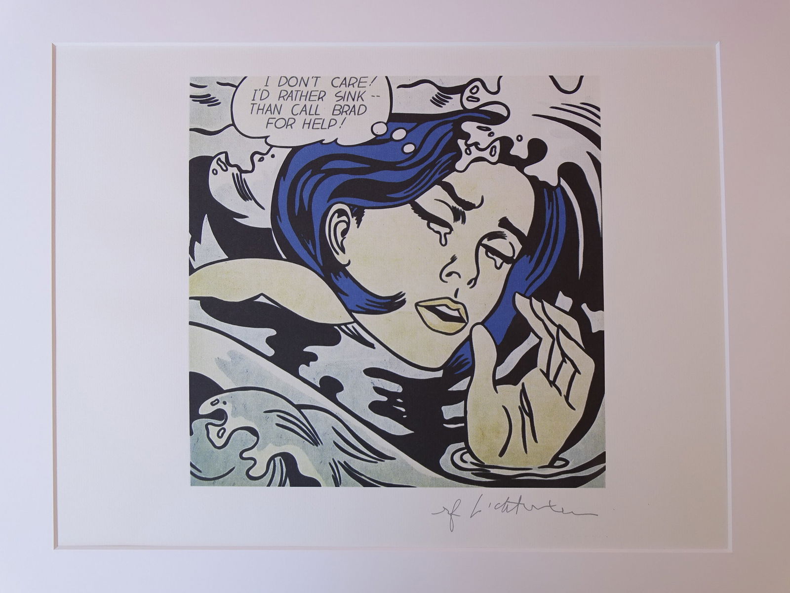 ROY LICHTENSTEIN, SIGNED IN PRINT (1 of 3)