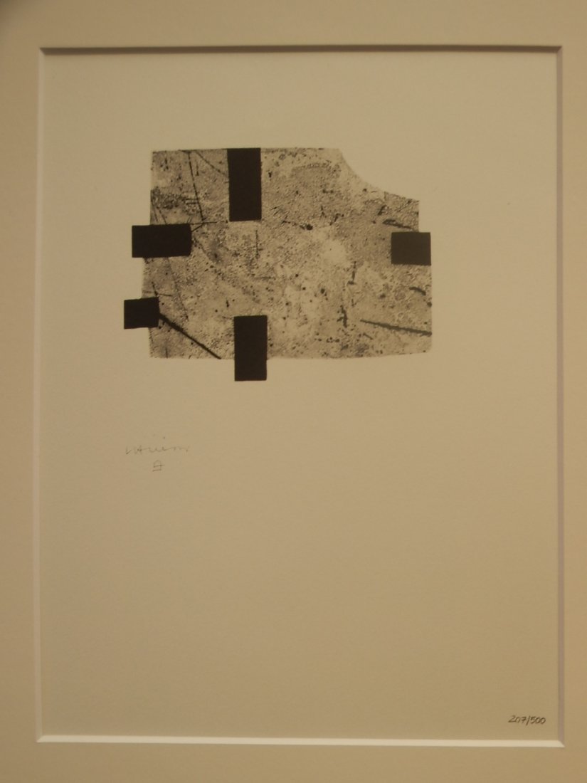 EDUARDO CHILLIDA: EDUARDO CHILLIDA (Spanish, 1924-2002), 'Untitled' original lithograph, 207/500, signed in the plate, 40cm x 30cm with the paspartu