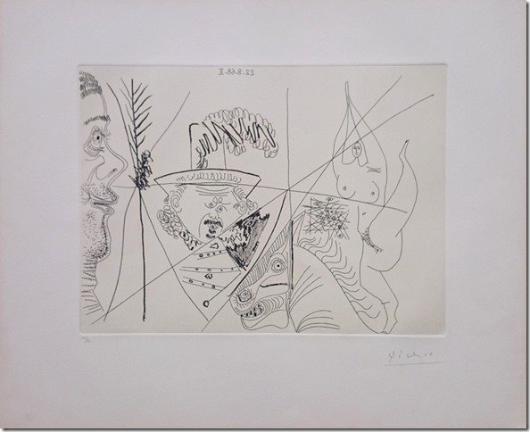 PABLO PICASSO, ETCHING 1968, SUITE 347 (1 of 6)