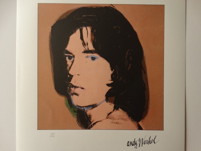 ANDY WARHOL, MICK JAGGER (1 of 4)