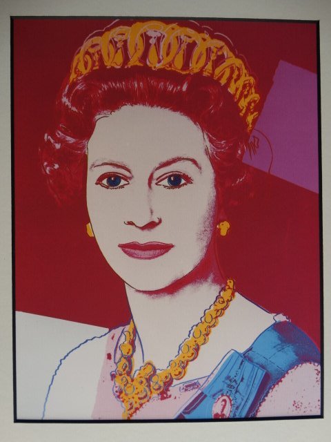 ANDY WARHOL  1987 -ART BASEL, QUEEN ELIZABETH (1 of 4)