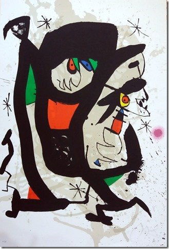 JOAN MIRO, 1979, LITHOGRAPH HAND SIGNED (1 of 4)
