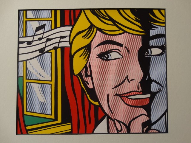 ROY LICHTENSTEIN 1987: ROY LICHTENSTEIN, full color print on glossy paper, limited edition (1000 ex.), 20x20 cm. Ref. Art 18 Basel 1987 -ART BASEL,40X40CM WITH THE MAT. Shipping and removal of goods: Novartia offers IN-HOUS