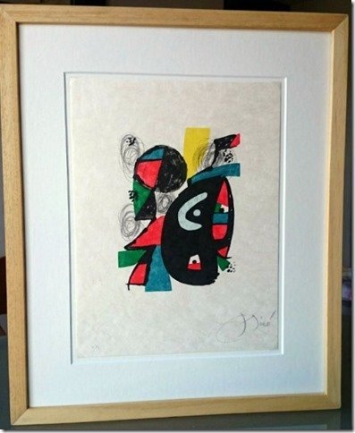 JOAN MIRO, LITHOGRAPH, 1980, HAND SIGNED (1 of 5)