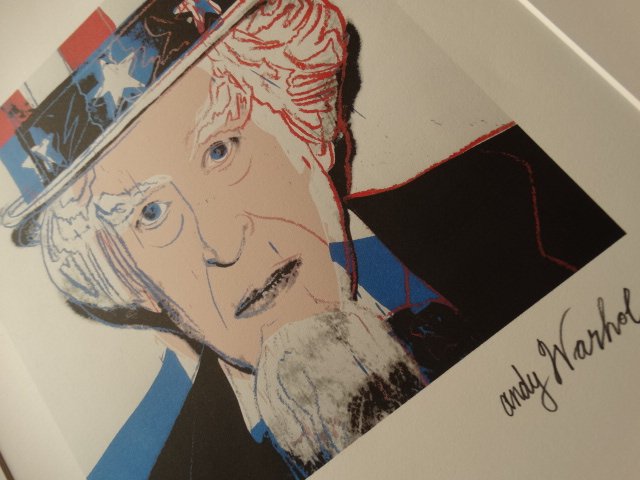 ANDY WARHOL, PLATE SIGNED AND HAND NUMBERED (1 of 3)