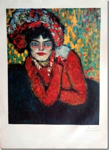 PABLO PICASSO, HAND SIGNED MARGOT (1 of 4)