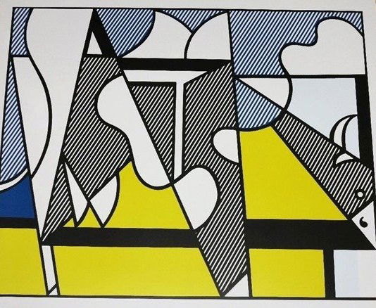 3 x ROY LICHTENSTEIN " COW GOING ABSTRACT " (1 of 3)