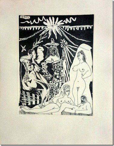 PABLO PICASSO, ETCHING AND AQUATINT 1968 (1 of 7)