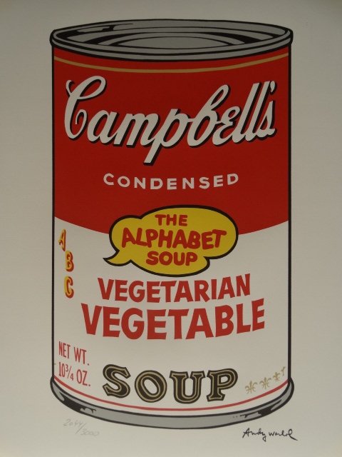 ANDY WARHOL, CAMPBELLS (1 of 5)