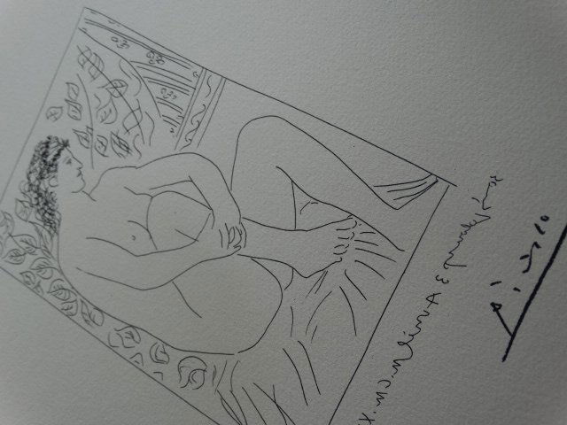 PABLO PICASSO, SPADEM, SIGNED AND HAND NUMBERED (1 of 5)